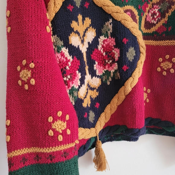 the eagle's eye Vintage Christmas Sweater Size S - Picture 4 of 4